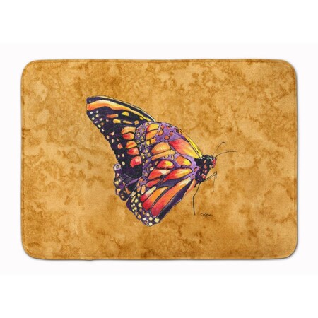 Carolines Treasures Butterfly on Gold Machine Washable Memory Foam Mat CA68446